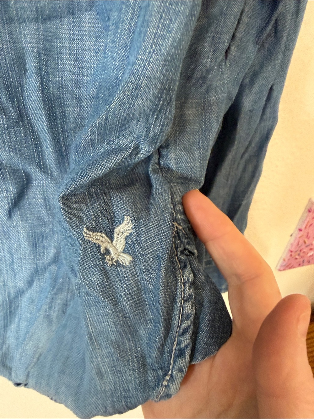 Vintage American Eagle boyfriend button shirt - Picture 9 of 9